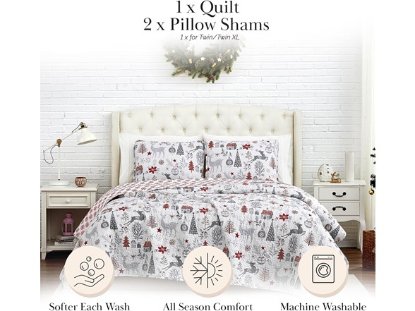 Southshore Holiday 3-Piece Quilt Set