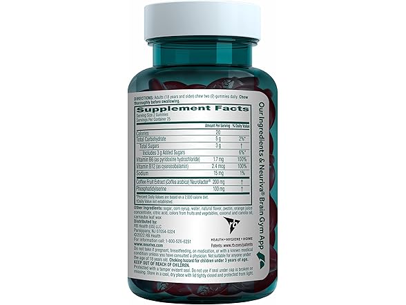 NEURIVA Plus Brain Gummies 50ct