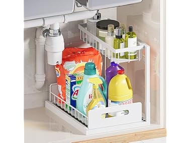 $13.99, Was $15.02, 6% Off! VUSIGN Pull Out Sink Shelf dealfomo