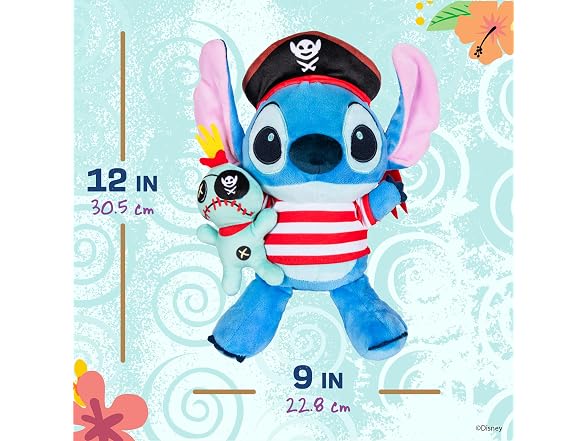 Disney Baby Pirate Stitch Holding Little Scrump