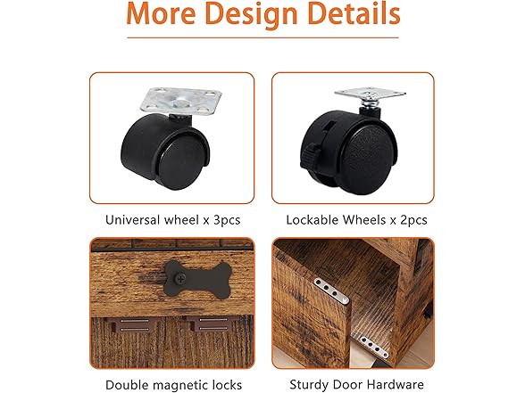 Megidok Furniture Cat Cages Indoor with Litter