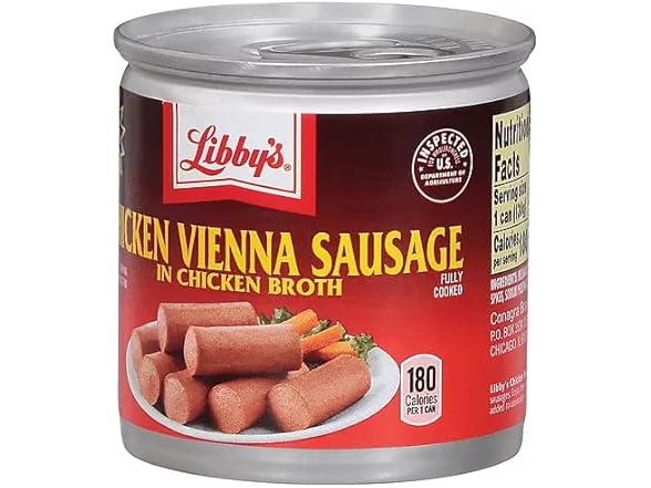 Libbys Chicken Vienna Sausage, 4.6 oz Can