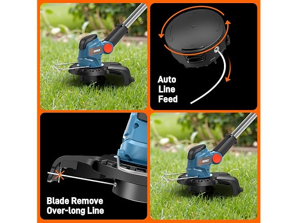 SENIX 20V 10" Cordless Weed Wacker - Gallery 2