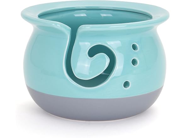 Ceramic Yarn Bowl for Knitting & Crochet