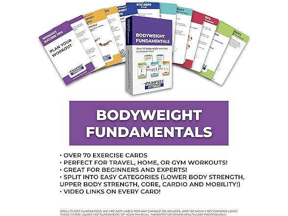 Fitness Bodyweight Exercise Cards