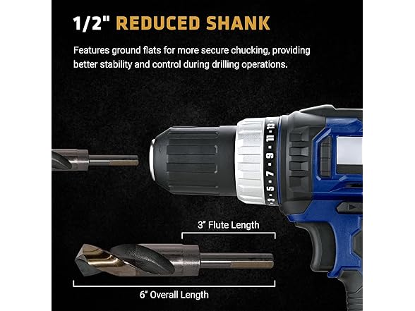 Century 44365 1" Silver and Demming Bit blue