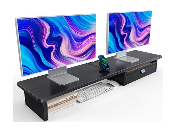 HUANUO Large Dual Monitor Stand