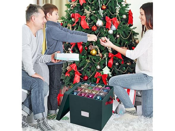 Elf Stor Storage Ornament Box - Holiday