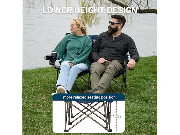 Timber Ridge 2 Person Folding Loveseat