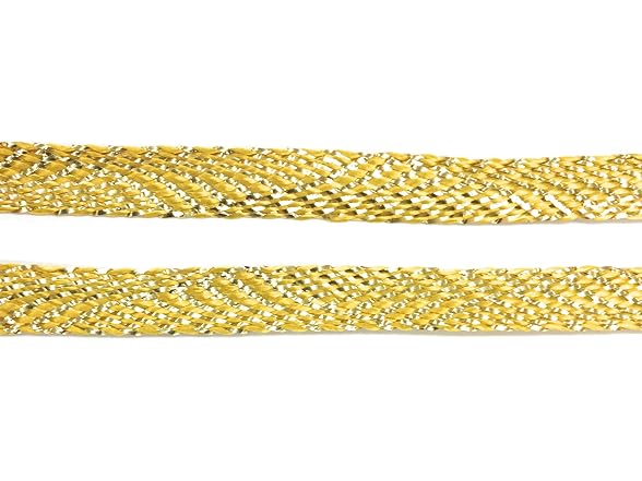 3/8'' -(10mm) / Metallic Gold Braid -Gold