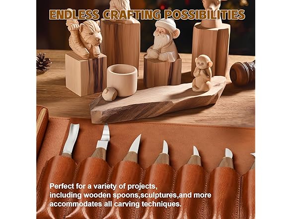 IMYMEE Deluxe Wood Carving Kit