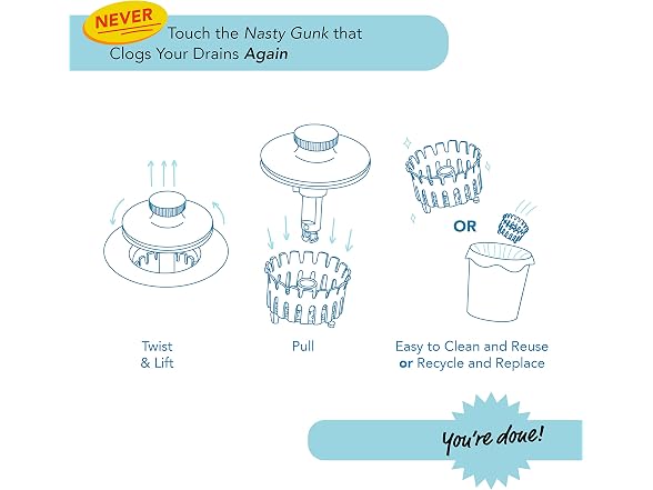 Drain Buddy: 1.5? Wide Bathtub Stopper