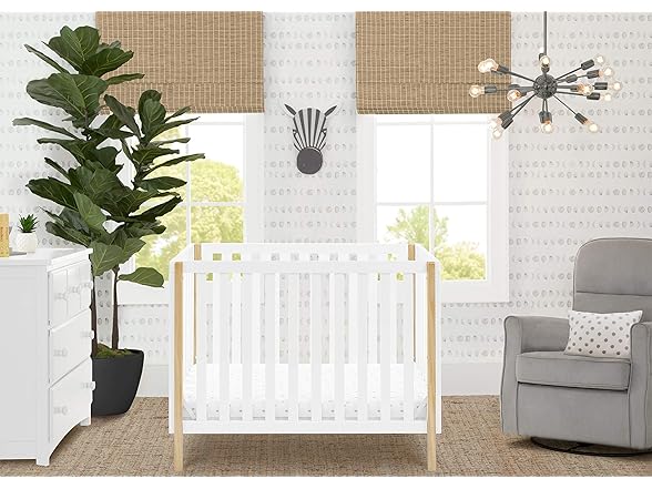Delta Children Gio Mini Crib with Mattress