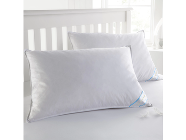 $26.99, Was $59, 54% Off! Feather Cotton Pillows Set 2- or 4-Pack dealfomo
