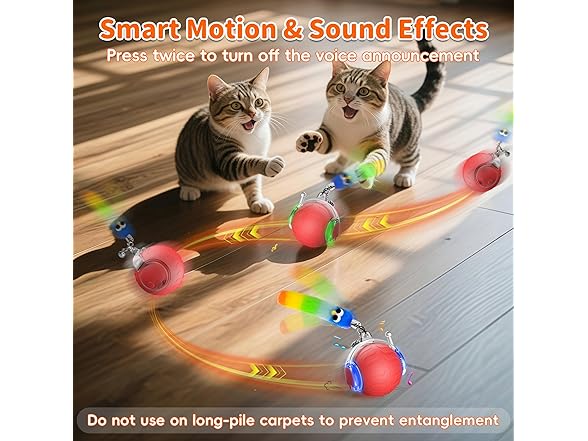 UPSKY Interactive Cat Toy Ball - Automatic