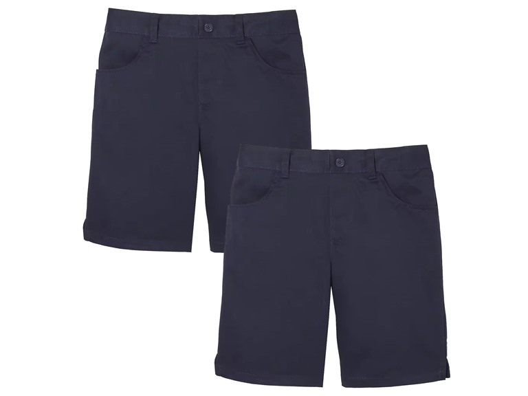 2-Pack Girl's Super Stretch Bermuda Shorts (Sizes, 4-20)
