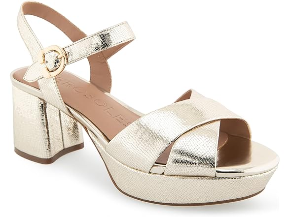 Aerosoles Cosmos Soft Gold Leather 9 M