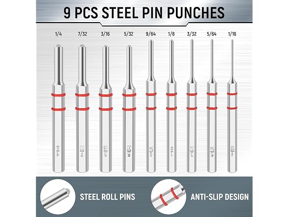 W WIREGEAR 14Pcs Punch Set