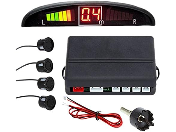 Zone Tech PS0001 Car Parking Sensors LED display Black