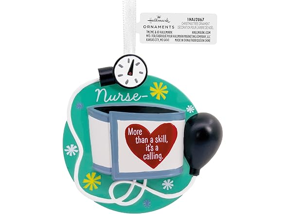 Hallmark Nursing is a Calling Blood Pressure Cuff Ornament