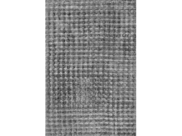 Nuloom Jeni 6 Sq Faux Rabbit Dark Grey