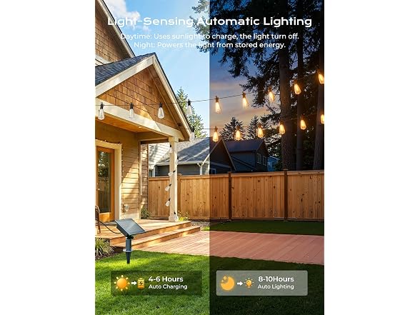 Brightown 175FT Solar String Lights