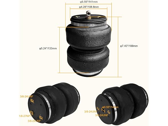 MILLISEC Air Spring Bags Suspension Kit
