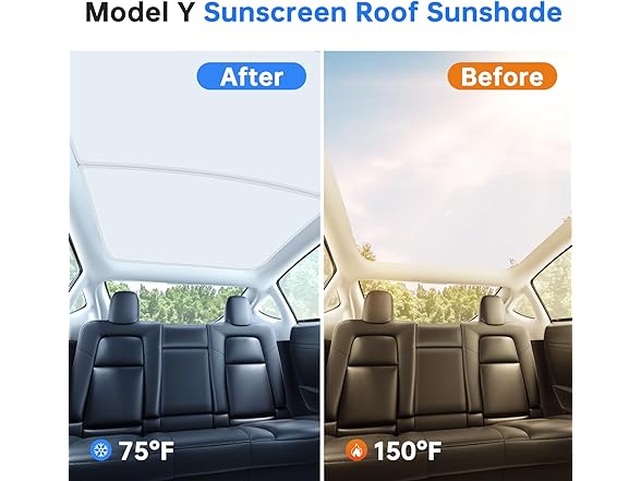 Upgrade Sunshade Roof for Tesla Model Y 2020-2024