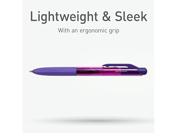 Pentonic G-RT Retractable Gel Pens, 10 Colors