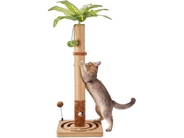 MECOOL 35in Tall Cat Scratching Post