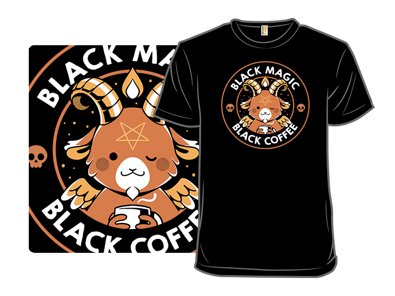 Black Magic Black Coffee Funny Baphomet