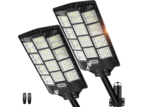 TOWPONICS 167-L-2 9800W Solar Street Light 2pk