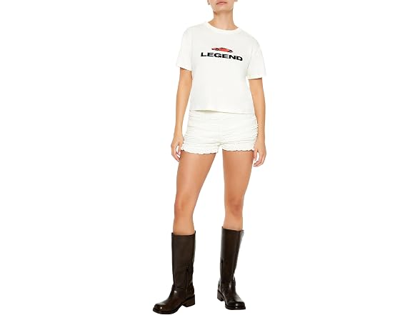 Forever 21 Women (XS) Sports Car Legend Baby Tee