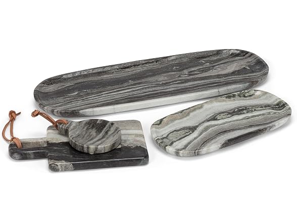 Abbott Collection Small Oblong Tray - Black