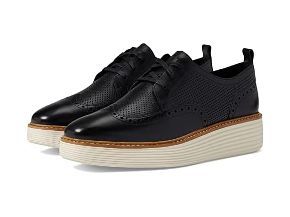 Cole Haan Women's  Platform Wingtip Oxfords, 8.5 (Open Box)