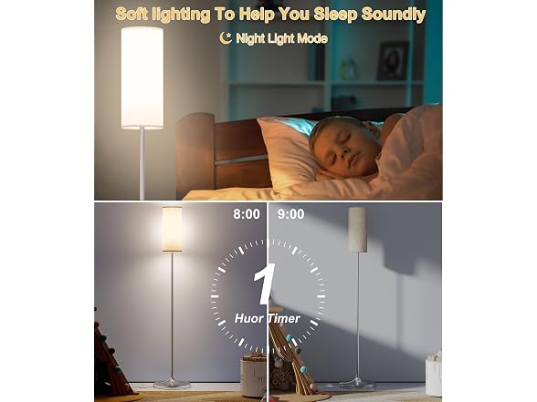 Luckystyle LED Dimmable Floor Lamp