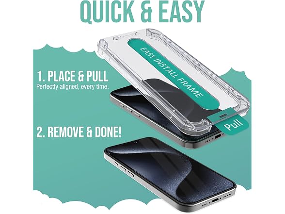 Smartish iPhone 16 Pro Max Screen Protector 2Pk