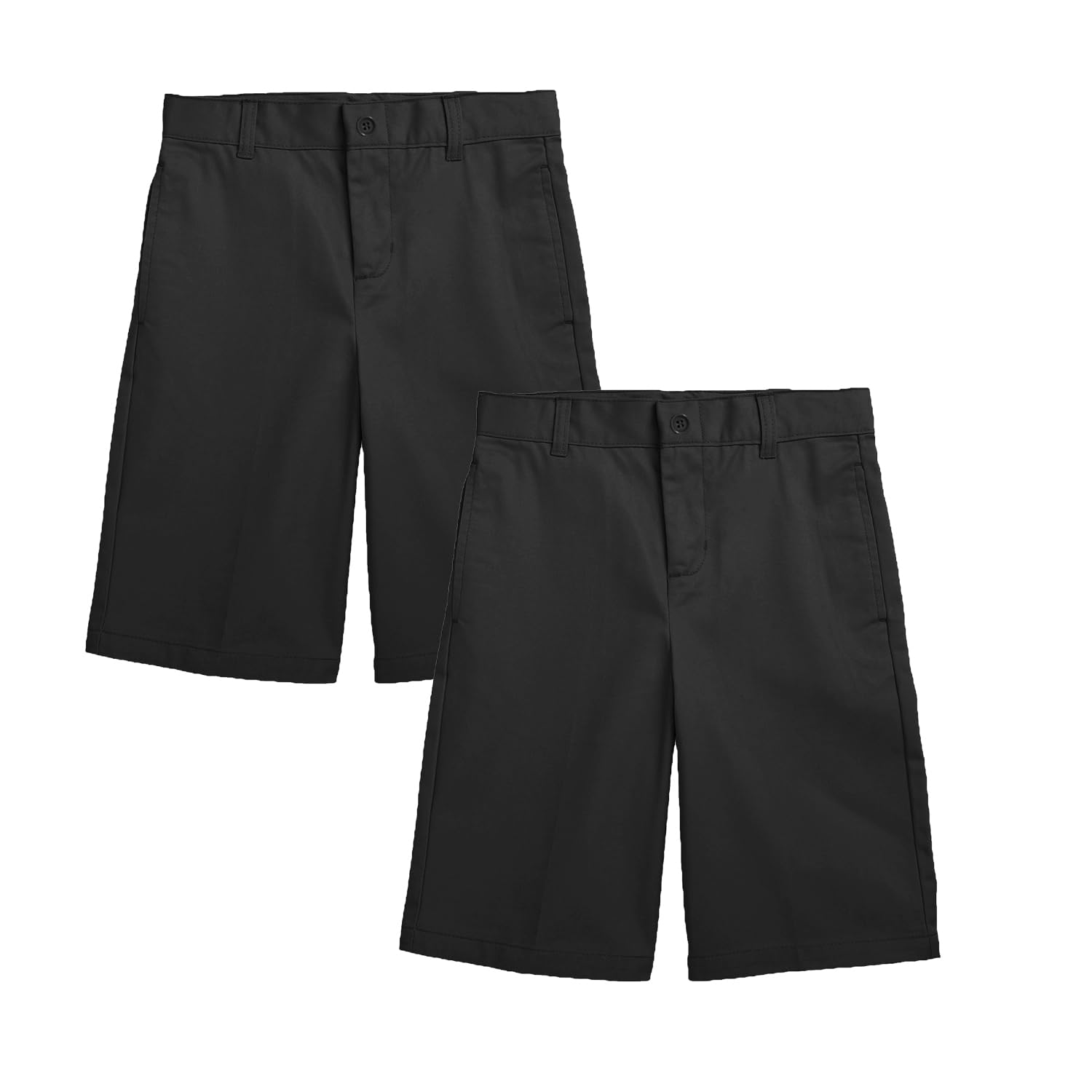 2PK Boys Stretch Cotton Chino Shorts - Gallery 14