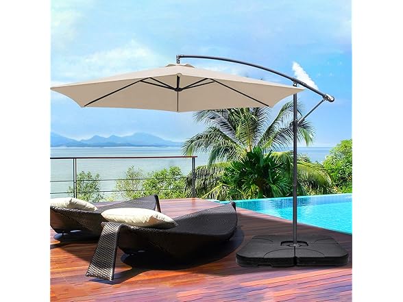 Simple Deluxe 4pcs Cantilever Umbrella Stand