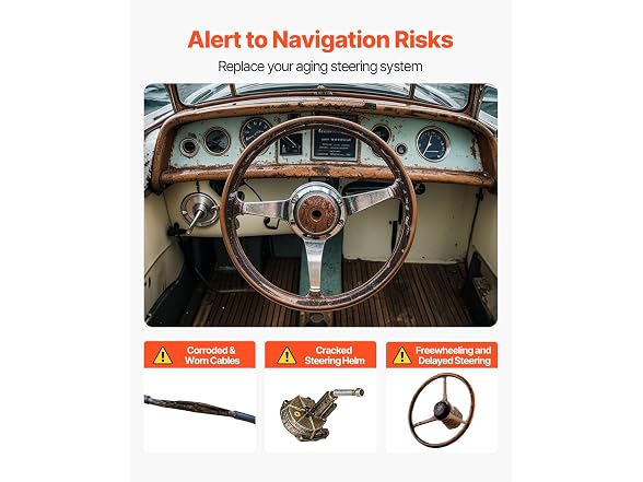 Outboard Steering System 10\' Boat Steering