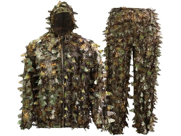 MOPHOTO 3D Leafy Ghillie Suit