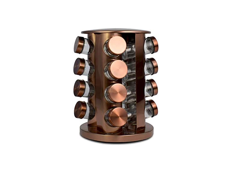 Le Regalo 17 Piece Copper Spice Rack