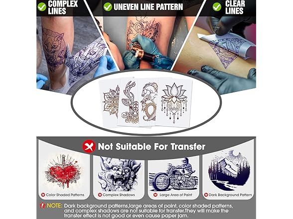 GVOTPLOP 40 Sheets Tattoo Transfer Paper