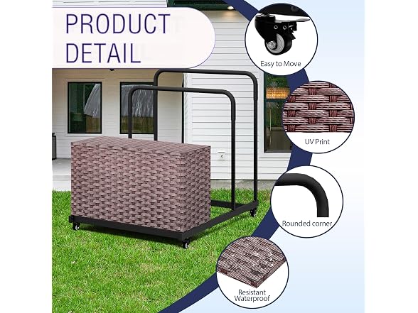 Pool Float Storage Bin with Wheels