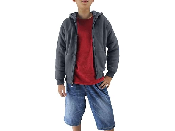 LeeHanTon Boys (14) Sherpa Lined Kids Sweatshirt