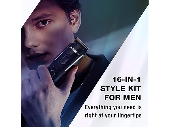 SUPRENT Hair Trimmer for Men- 16 Pieces