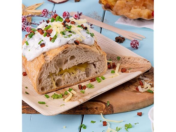 Inposable Platech Square Palm Leaf Plates