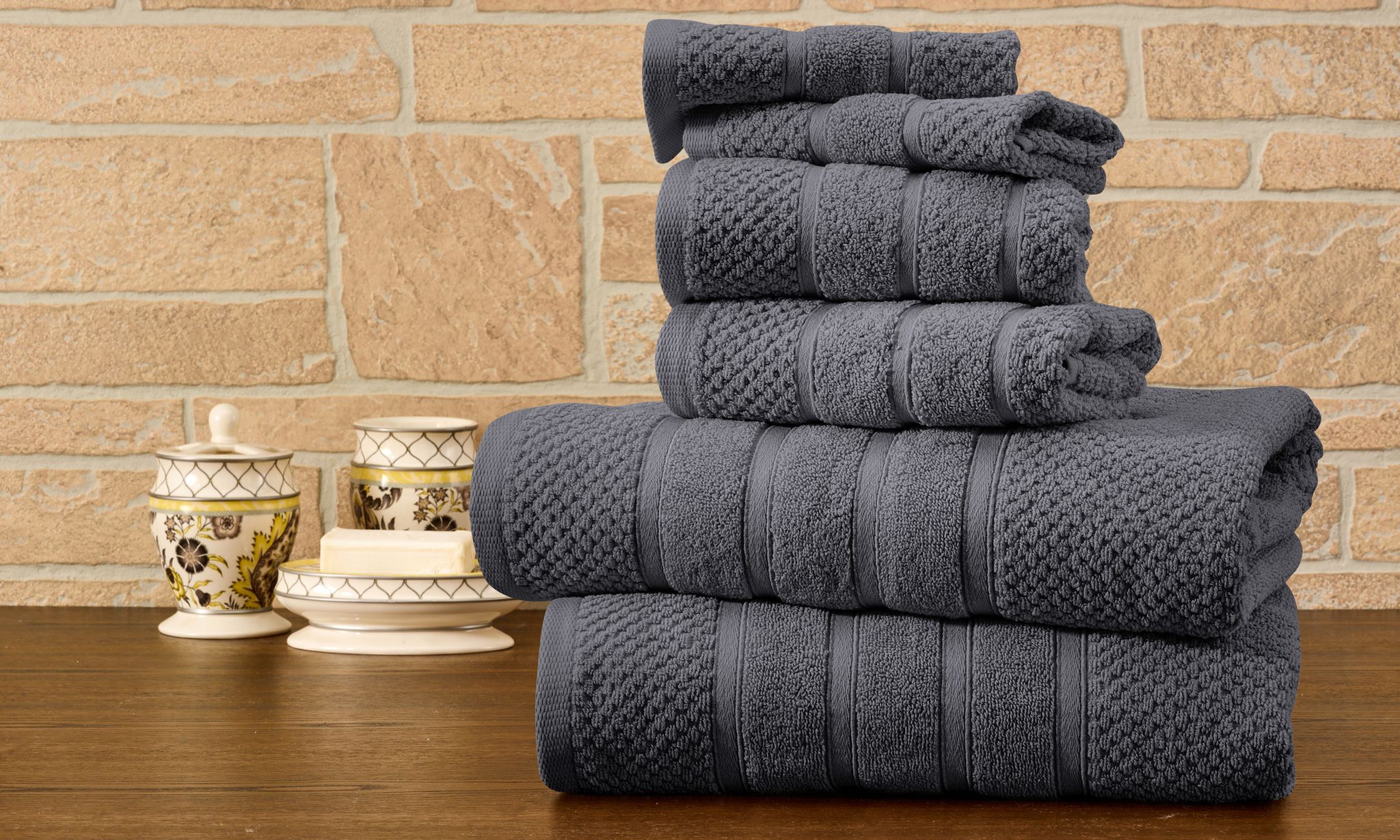 100% Egyptian Cotton 6-Piece Towel Set - Gallery 26