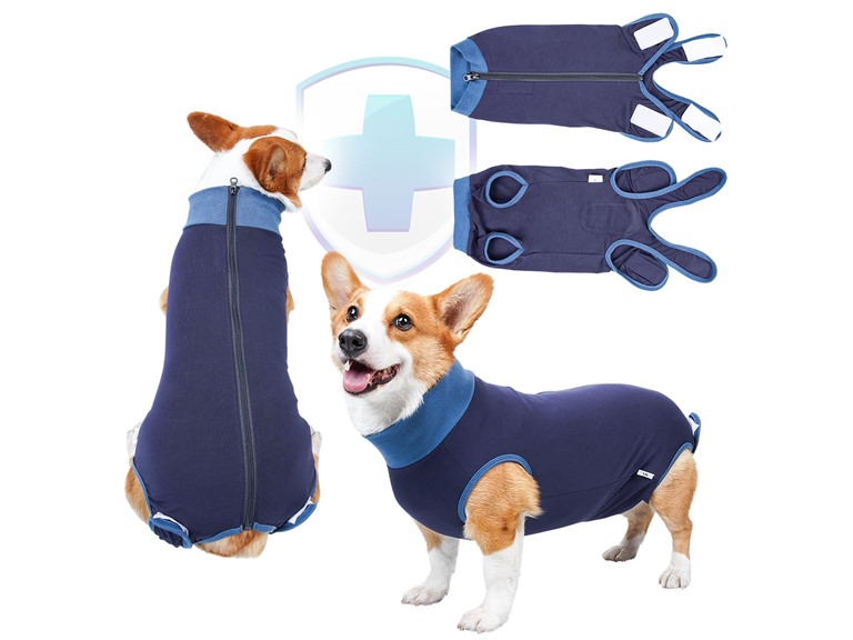 TORJOY Breathable Dog Surgery Recovery Suit- S