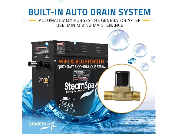 SteamSpa Steam System 10.5kW Steam